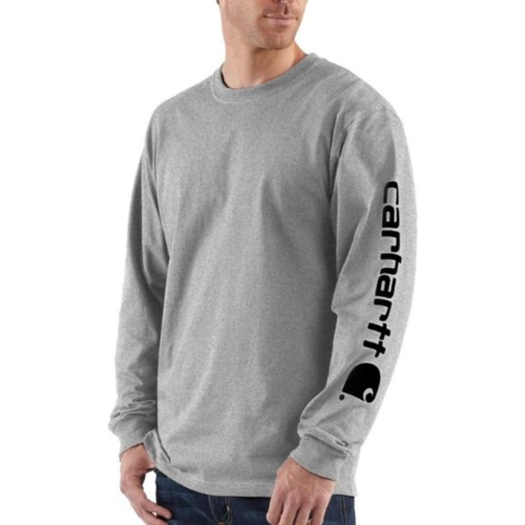 Carhartt Other - ❌ SOLD ❌ Carhartt Men's Original Fit Heavyweight Long-sleeved Logo Graphic Tee
